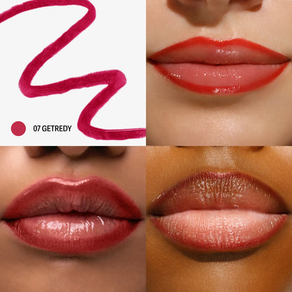 Sacheu Lip Liner STAY-N - Peel-Off Lip Liner Stain - All Day & Night Lip Liner with Hyaluronic Acid & Vitamin E - Long Lasting Formula - 0.12 Fl Oz / 3.5 Ml
